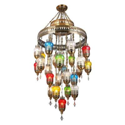 Hot sale Mosque Pendant lamp with cast iron for church decoration